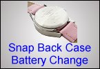 How do I replace the battery in my watch?
