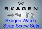 Spring bars and screw sets for Skagen watch straps and metal bracelets from WatchBattery (UK) Ltd