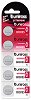Uniross CR2025 3V Coin Cell battery - card of 5
