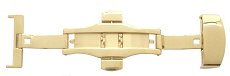 Gold Plated Deployment Clasp with Quick Release Switch for use with standard watch Straps (12 - 22mm)
