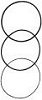 Black O-Ring Case Seal - Thin 0.4 mm thick (in a range of diameters)