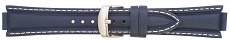 Casio EF-506L Navy Blue Leather Watch Strap (12mm fitting and shoulder width 23mm.)