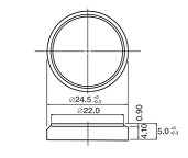 Panasonic CR2450 dimensions