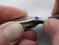 Snap back watch case