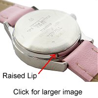 Snap back watch case